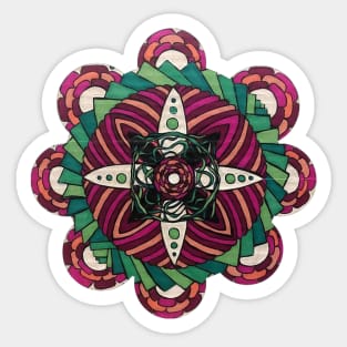 Berry Twist Mandala Sticker